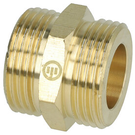 51542G Dubbele nippel 1" US/US brede uitvoering