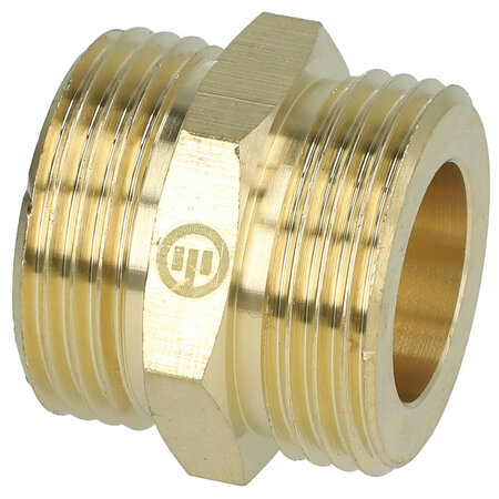 Dubbele nippel 3/4" US/US brede uitvoering