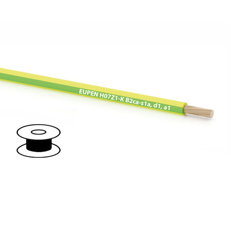 DC Kabelwerk 6mm&sup2; geel/groen per meter