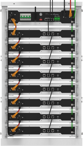 TechniQ-HV4850BMU set 8 Batterij 384V 50 Ah 2.4 kWh