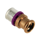 10705B Alu-pers rechte koppeling 26 x 22 mm knel