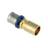 10802B Alu-pers rechte koppeling 20 x 22 mm insteek