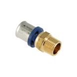 10903B Alu-pers rechte koppeling 1/2" x 20 mm puntstuk