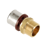 10909B Alu-pers rechte koppeling 1" x 32 mm puntstuk