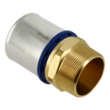 10910B Alu-pers rechte koppeling 1 1/4" x 40 mm puntstuk