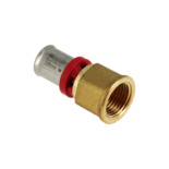 11001B Alu-pers rechte koppeling 1/2" x 16 schroefbus
