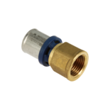 11002B Alu-pers rechte koppeling 1/2" x 20 schroefbus