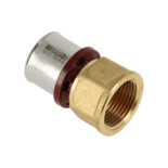 11008B Alu-pers rechte koppeling 1" x 32 schroefbus