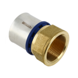 11009B Alu-pers rechte koppeling 1/4" x 40 schroefbus