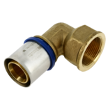 11408B Alu-pers kniekoppeling 1/4" x 40