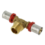 12101B Alu-pers T- koppeling 16 x 1/2" x 16 mm