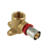 12201B Alu-pers Muurplaatkoppeling 1/2" x 16 mm Hoogte 35 mm 2001207