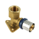 12204B Alu-pers Muurplaatkoppeling  3/4" x 20 mm x Hoogte 47 2001220