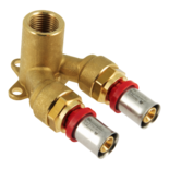 12301B Alu-pers Doorstroom muurplaat 16 x 1/2" x 16 mm 2001405