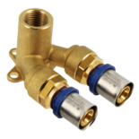 12302B Alu-pers Doorstroom muurplaat 20 x 1/2" x 20 mm 2001412