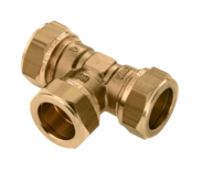 21203B Messing T-Koppeling 10 x 10 x 10 mm 82453