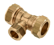 21326B Messing T-Koppeling verlopend 28 x 22 x 28 mm 82514