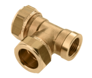 21601B Messing T-Koppeling binnendraad  15 x 15 x 1/2" mm 82615