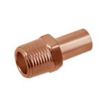 40702B Roodkoper Insteekkoppeling 1/2" x Ø12 mm 401002