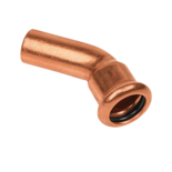 41215B Roodkoper Insteekbocht 45° Ø108 x 108 mm 400750