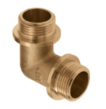 31403B  Knie 3/4" mm 2 x Buitendraad met kraag 82601