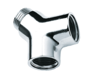 31802B  Y-stuk  1/2" mm Binnendraad x Buitendraad x Binnendraad Gepolijst verchroomd 81500CR