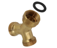 31901B  Y-stuk  3/4" mm Buitendraad x Swifel-moer x Buitendraad 88206