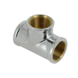 32006B  T-stuk 3 x Binnendraad 1/2" mm Gepolijst verchroomd 80150CR