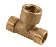 32402B  T-stuk Buitendraad x Binnendraad x Buitendraad 1/2" mm 88005