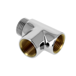 32601B  T-stuk Buitendraad x Binnendraad x Binnendraad 1/2" mm Gepolijst verchroomd 88305CR
