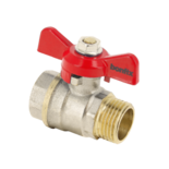 35801B Rode vlindergreep bediening drukklasse PN25 1/2" Bonfix 92326