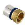 11009B Alu-pers rechte koppeling  1/4" x 40 schroefbus 2000370