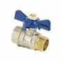 35903B Blauwe vlindergreep bediening drukklasse PN25 1" Bonfix 92338
